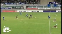 Syrian player scores by lobbing the goalkeeper with amazing backheel from 30 meters out!