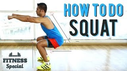 How To Do Perfect SQUAT | FITNESS SPECIAL | SQUATS For Beginners | WORKOUT VIDEO