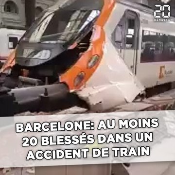 Barcelone: Au moins 20 blessés dans un accident de train
