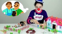 Animales lista de materiales payaso educativo granja para divertido Niños aprendizaje vídeo con lego