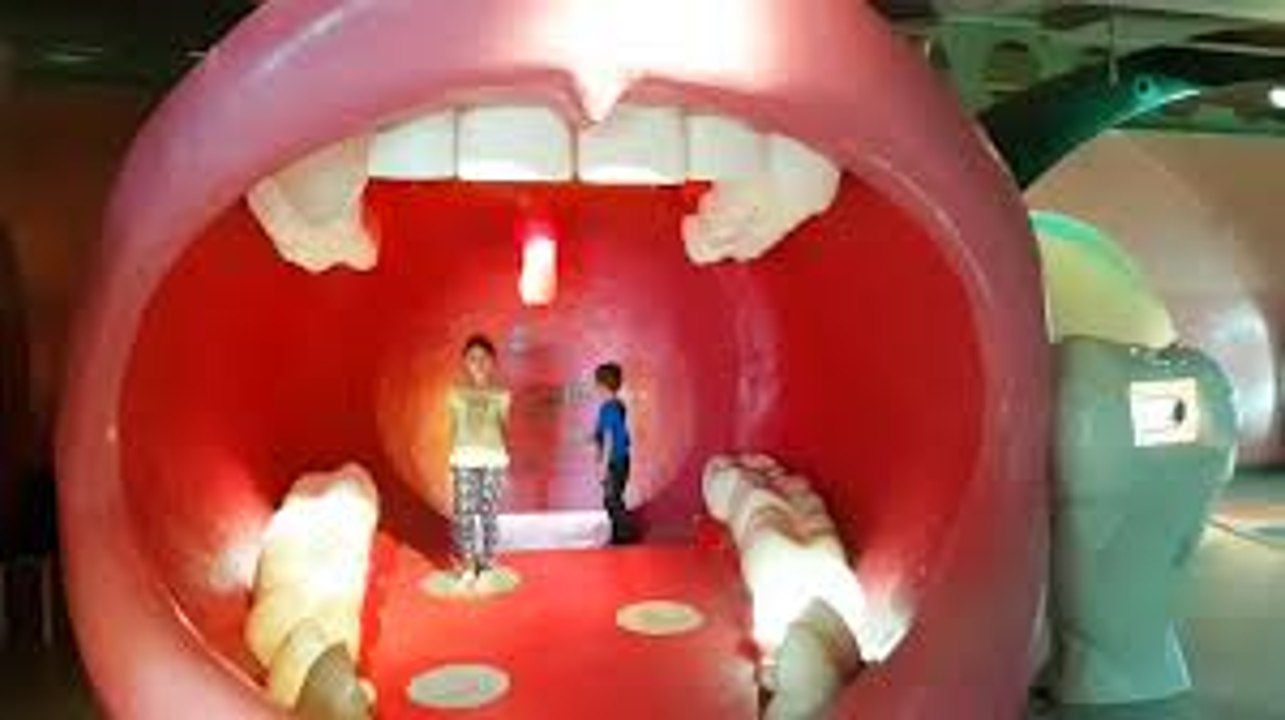 Family fun ride at Children's City Museum. Kids pretend playing