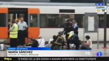 Barcelone: Grave accident de train survenu en gare de France ce matin - 48 blessés dont 5 grièvement - VIDÉO