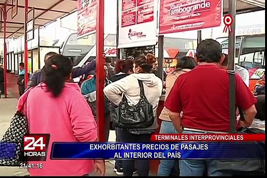 Precios de pasajes a provincias se elevan en terminales terrestres de Lima