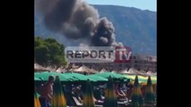 Report TV - Velipojë, shpërthen bombola e  gazit në resort, ka të lënduar