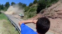 Violent accident en Skoda Fabia R5 au Rallye d'Osona.