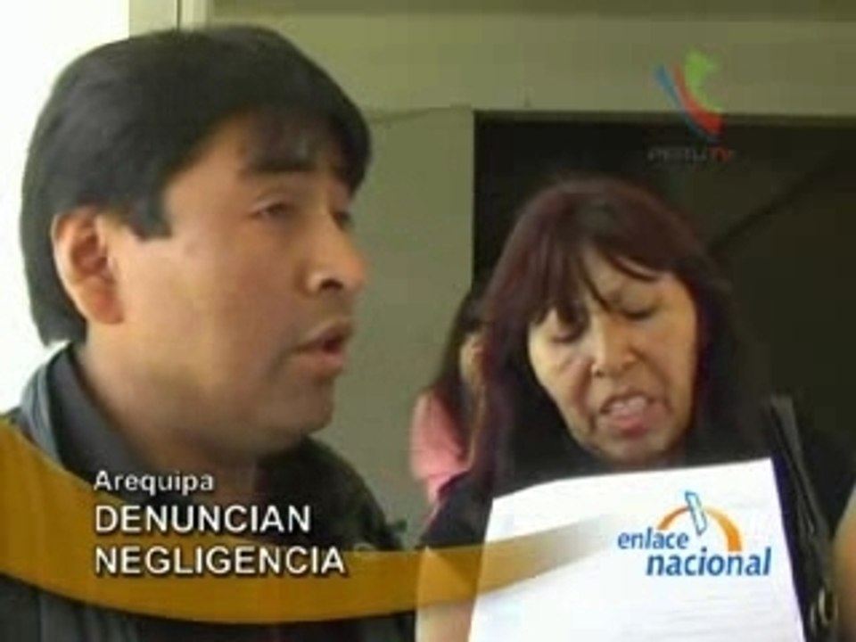 DENUNCIAN NEGLIGENCIA - AREQUIPA