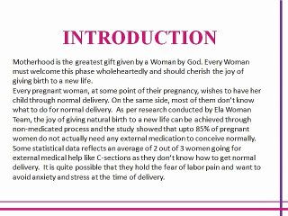 ElaWoman suggests you some pregnancy tips for normal delivery(1)