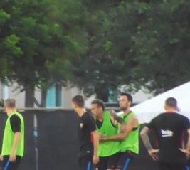 Neymar et Semedo s'embrouillent à l'entraînement