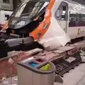 Accident de train dans une gare de Barcelone