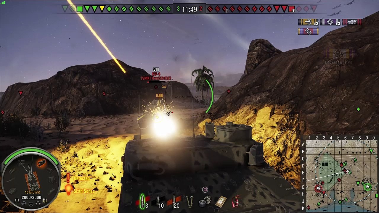 Ykkös badge, devastator ja topgun mitalit Tortoise tankilla