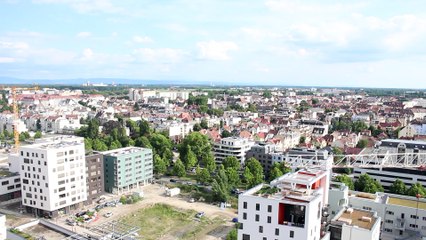 Strasbourg à 180 degrés du haut de la Tour Elitis