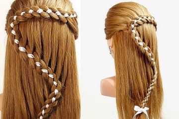 Easy Hairstyle Tutorial Braid Ribbon