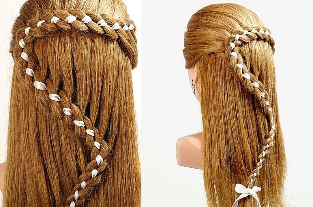 Easy Hairstyle Tutorial Braid Ribbon