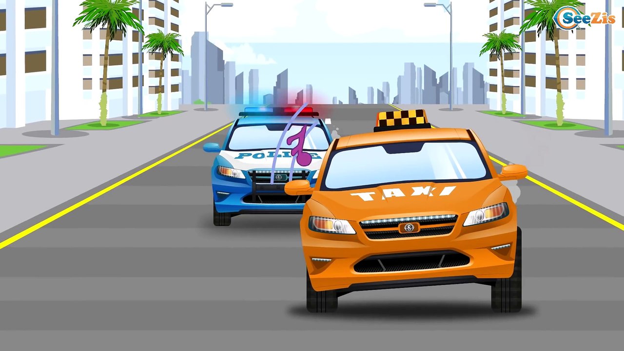 The Police Car Cartoons + Real Race Kids Videos Compilation incl The Ambulance Children Video