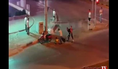 Yol verme tartışmasında tekme tokat kavga