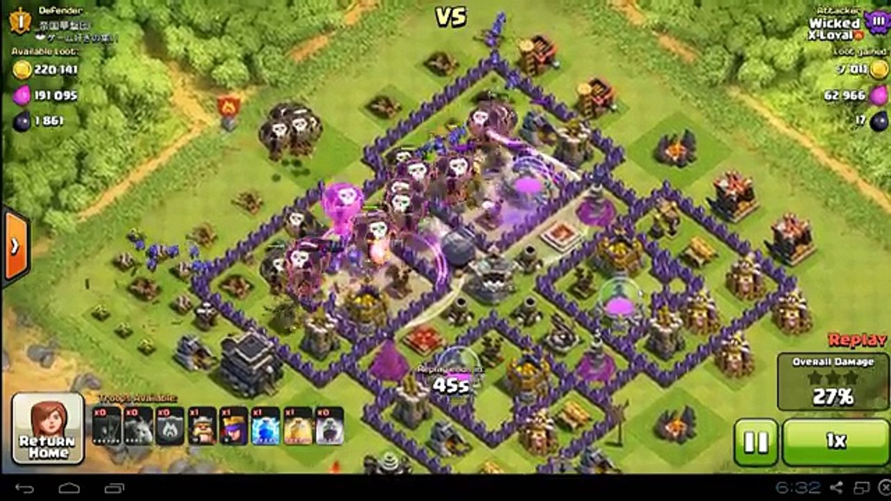 Ataque globos Campeón clanes choque de en empujar º |