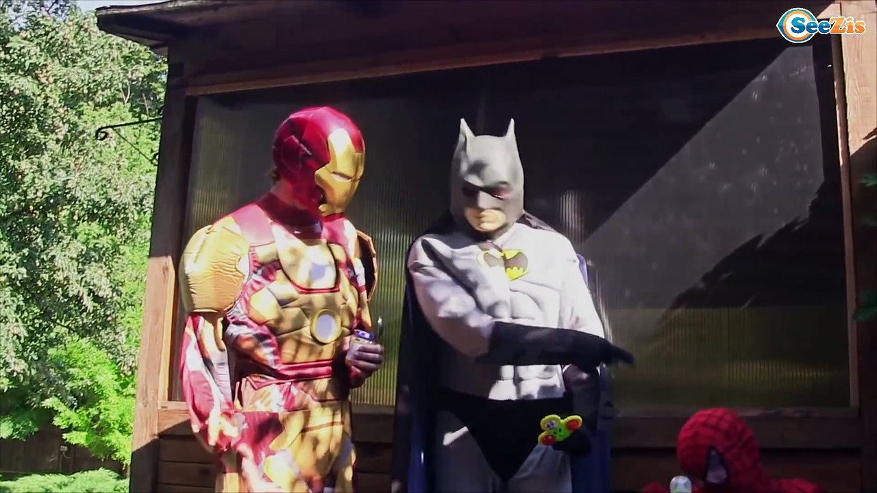 Frozen Elsa & Spiderman Princess Anna becomes a Baby Maleficent, Spidergirl Superheroes in Real Life