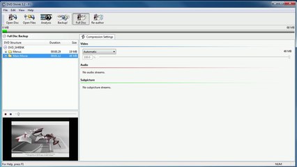 Tutoriel pour bien démarrer avec DVDShrink
