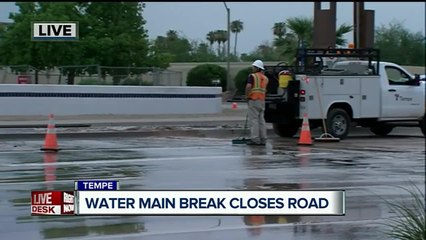 Water main break in Tempe
