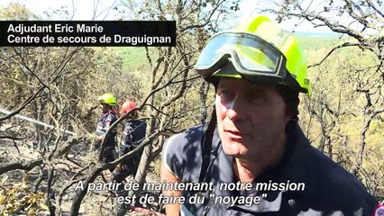 Les pompiers à l'oeuvre pour éviter de nouveaux départs de feu