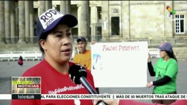 Colombia: familiares de víctimas de falsos positivos exigen justicia