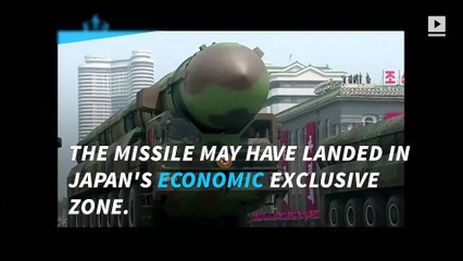 North Korea fires ballistic missile toward Japan