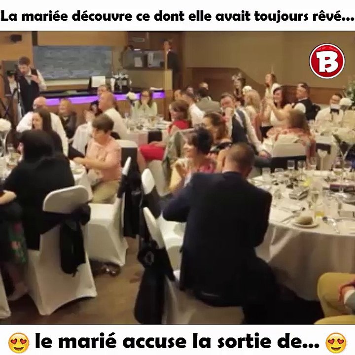 La mariée découvre ce dont elle avait toujours rêvé, le marié accuse la sortie de …​