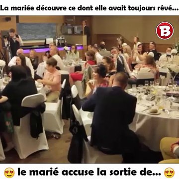 La mariée découvre ce dont elle avait toujours rêvé, le marié accuse la sortie de …​