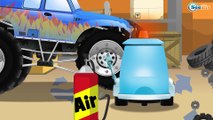 El Carro Policía en la ciudad de Autos de Camión de bomberos | Dibujos animados para niñas y niños