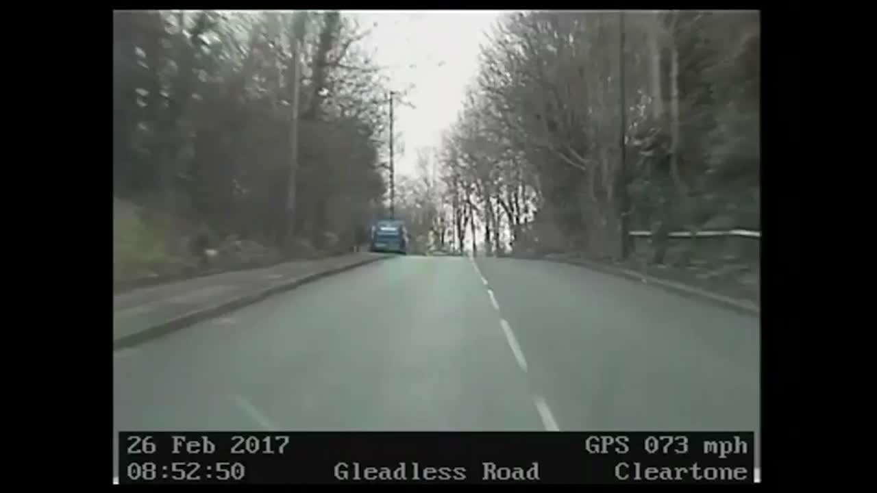 Police Dashcam Captures Dramatic Police Chase