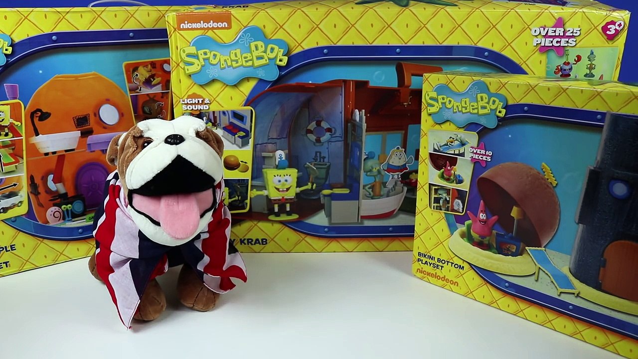 Spongebob Squarepants Pineapple House, Bikini Bottom, Krusty Krab Playset | British Bobs T