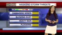 Storm chances increases as we head into weekend