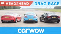 Audi RS5 Vs BMW M4 Vs Mercedes-AMG C63S Drag and Race