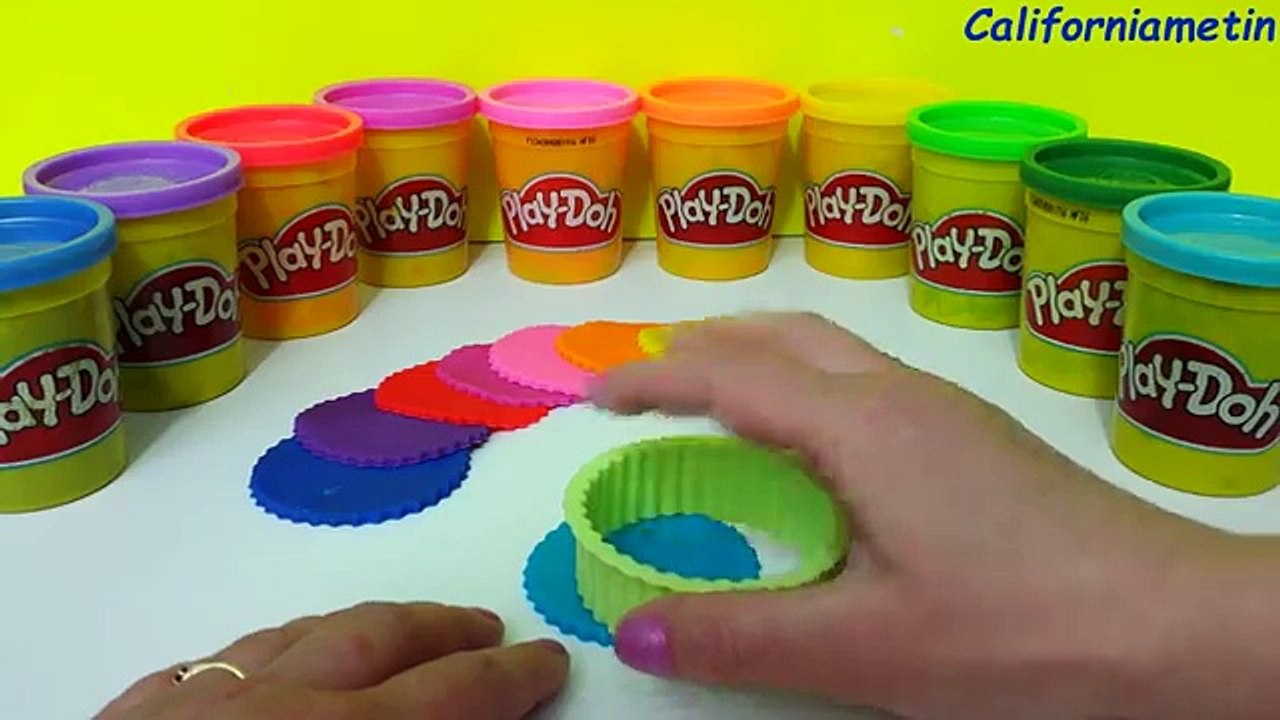 Dulces Bricolaje Flor chupete hacer jugar arco iris doh