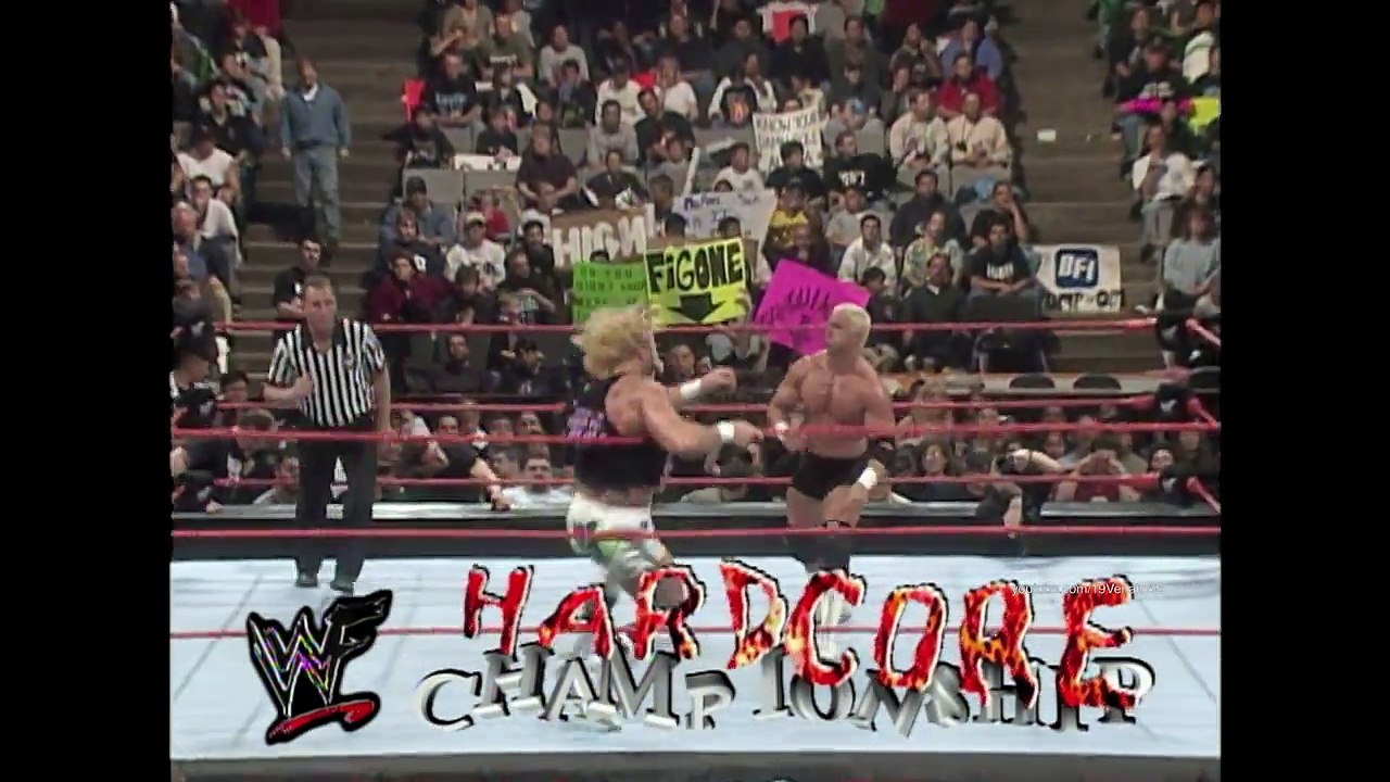 WWF RAW 3/15/1999 Billy Gunn vs. Hardcore Holly Hardcore Championship (HD/1440p)