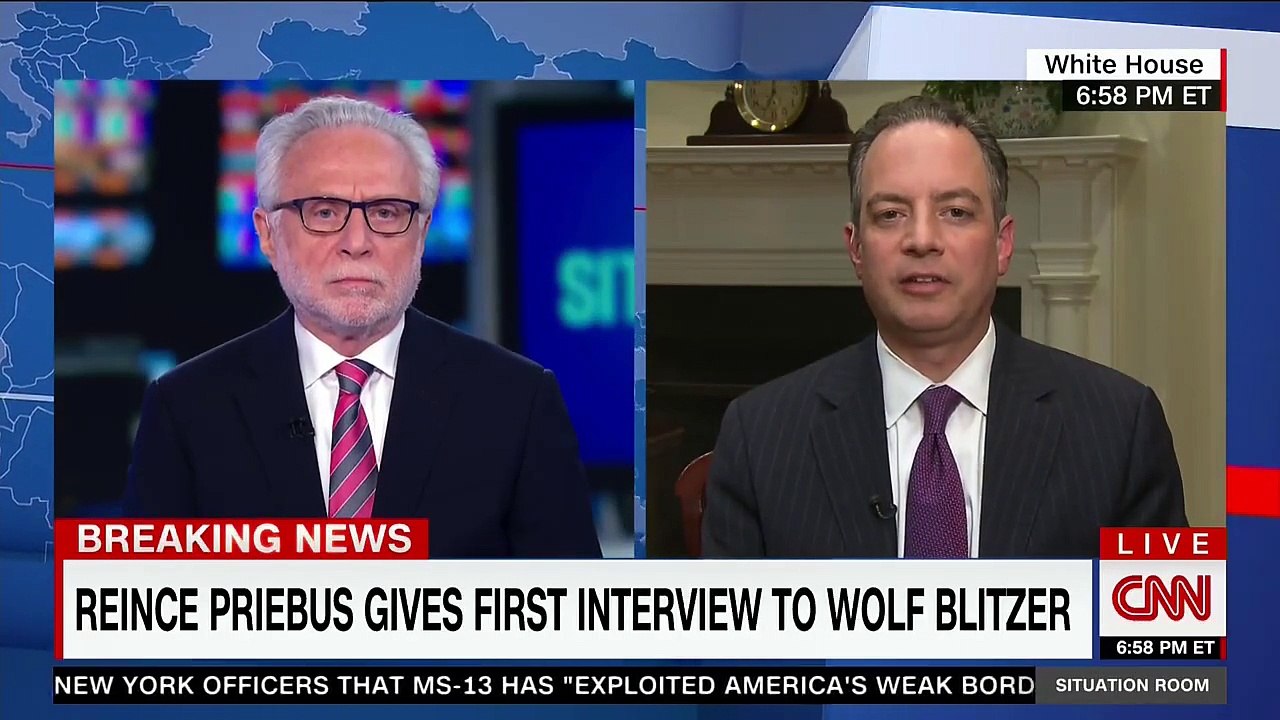 Reince Priebus Exit Interview with Wolf Blitzer Part 1