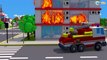 Cars & Trucks Cartoons - The Colors Fire Truck with The Police Car | Emergency Cars Cartoon for kids
