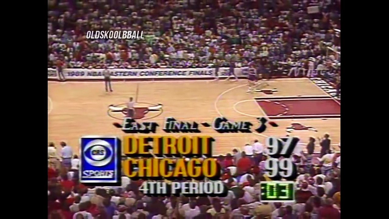 Michael Jordan Game Winning Shots: Pull Up Jumper vs Detroit Pistons (1989 Playoffs Game 3