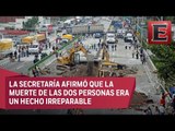 Análisis de la posición de la SCT por socavón en Paso Express Cuernavaca