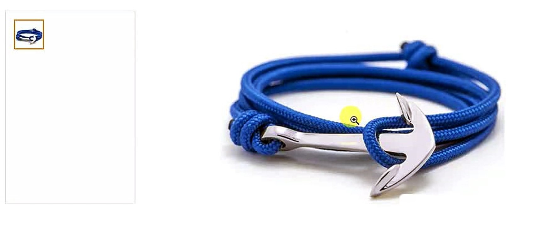 Anchor Bracelet Black for Women & Men