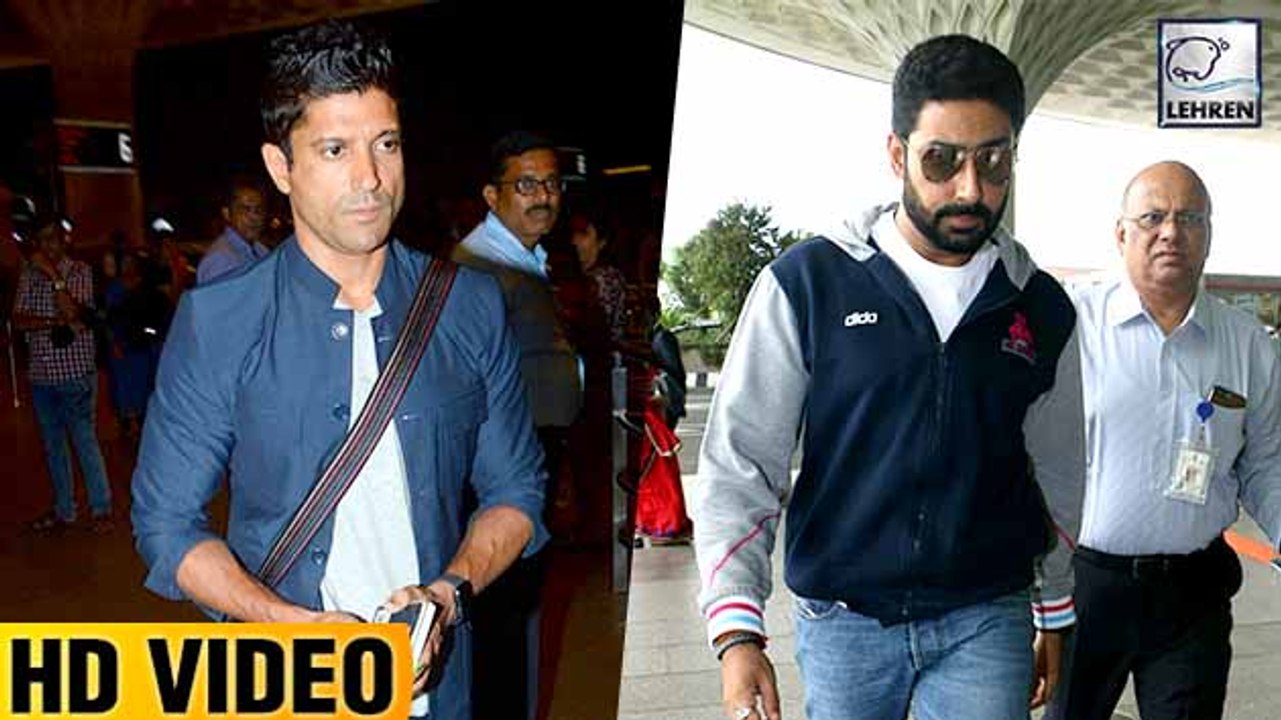 Abhishek Bachchan And Farhan Akhtar Spotted At The Airport