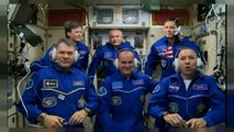 Os três astronautas já estão na Estação Espacial Internacional