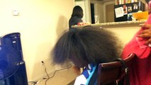 Kids Natural Hair| Flat Ironing 4C Hair and Clipping Split Ends|BEAUTYCUTRIGHT