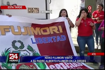 Keiko Fujimori visitó a su padre Alberto Fujimori en la Diroes