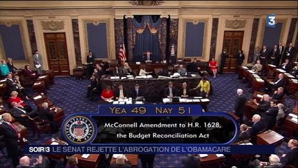 États-Unis : le Sénat rejette l'abrogation de l'Obamacare