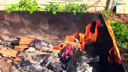 Режем Игрушки Инопланетянина Сжигаем Чипсы и Пепси Колу