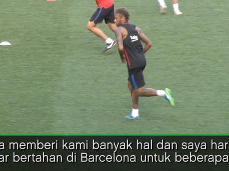 SEPAKBOLA: International Champions Cup: Neymar Bertahan Di Barca Lebih Baik Dari 200 Juta Euro - Iniesta