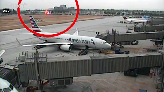 Uçak otoyola düştü ve...