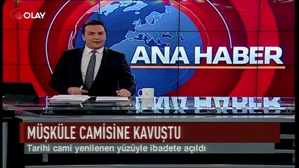 Tarihi cami yenilenen yüzüyle ibadete açıldı (Haber 28 07 2017)