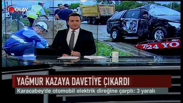 Yağmur kazaya davetiye çıkardı (Haber 28 07 2017)